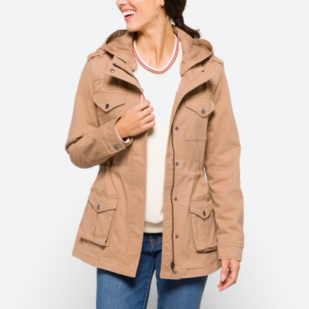 Cinched-Waist Utility Jacket